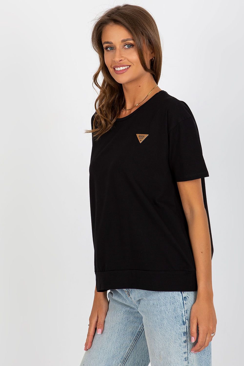 Bluse - Relevance til dame fra MS StyleHaven, laget av Bomull, farge Rosa, størrelse S/M, med short ermer, perfekt til casual; dress