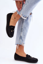 Mocassin Step in Style til dame fra MS StyleHaven, laget av polyester, farge Blå, størrelse 39, med long ermer, perfekt til casual