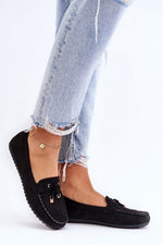 Mocassin Step in Style til dame fra MS StyleHaven, laget av polyester, farge Blå, størrelse 41, med long ermer, perfekt til casual