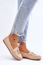 Mocassin Step in Style til dame fra MS StyleHaven, laget av polyester, farge Svart, størrelse 36, med long ermer, perfekt til casual