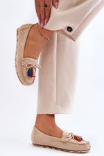 Mocassin Step in Style til dame fra MS StyleHaven, laget av polyester, farge Rosa, størrelse 38, med long ermer, perfekt til casual