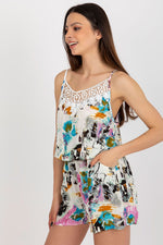 Summer Pajamas AT til dame fra MS StyleHaven, laget av Viskose, farge Flerfarget 2, størrelse S/M, med sleeveless; 3-4 ermer, perfekt til casual; dress