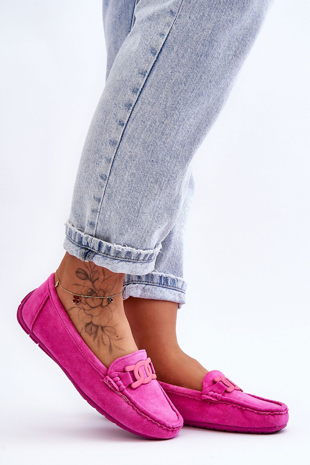 Mocassin Step in Style til dame fra MS StyleHaven, laget av polyester, farge Svart, størrelse 41, med long ermer, perfekt til casual; dress