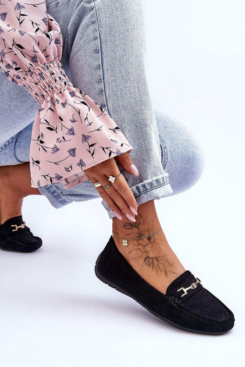Mocassin Step in Style til dame fra MS StyleHaven, laget av polyester, farge Rosa, størrelse 38, med long ermer, perfekt til casual; dress