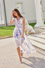 Elegant cocktailkjole med flatterende passform-  Roco Fashion fra MS StyleHaven, størrelse 36, med sleeveless, bukselengde long, kjolelengde maxi, kjolestil sheath; a-line