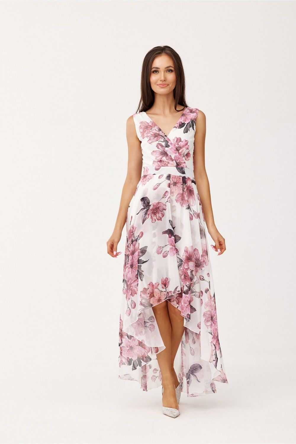 Elegant cocktailkjole med flatterende passform-  Roco Fashion fra MS StyleHaven, størrelse 42, med sleeveless, bukselengde long, kjolelengde maxi, kjolestil sheath; a-line