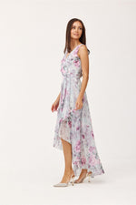 Elegant cocktailkjole med flatterende passform-  Roco Fashion fra MS StyleHaven, størrelse 38, med sleeveless, bukselengde long, kjolelengde maxi, kjolestil sheath; a-line