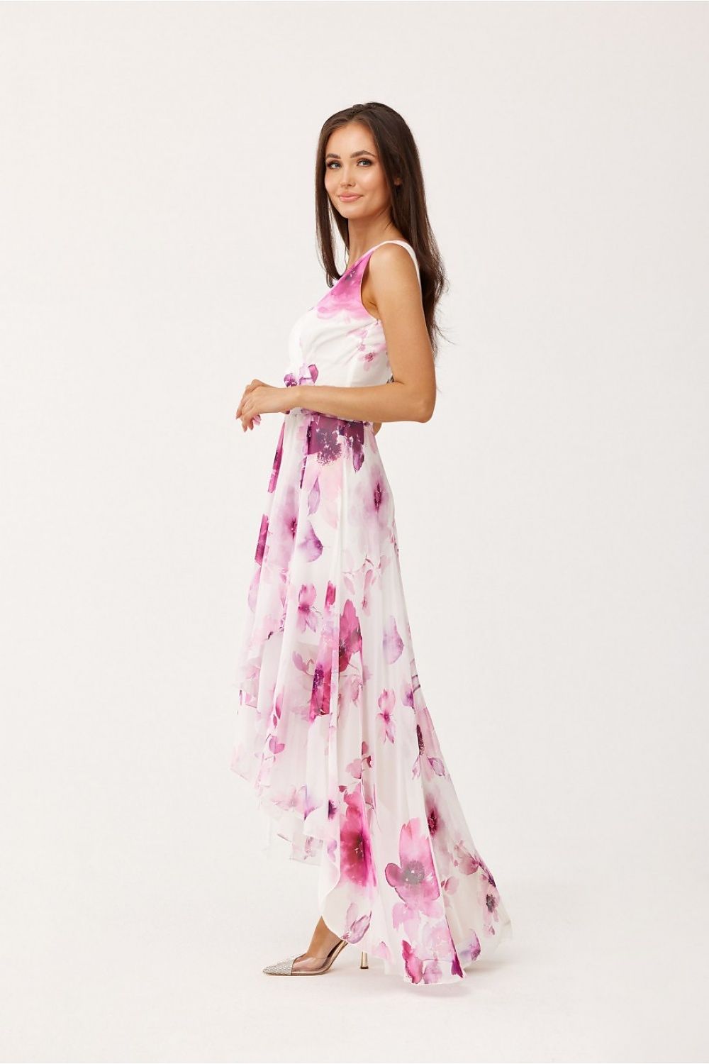 Elegant cocktailkjole med flatterende passform-  Roco Fashion fra MS StyleHaven, størrelse 46, med sleeveless, bukselengde long, kjolelengde maxi, kjolestil sheath; a-line