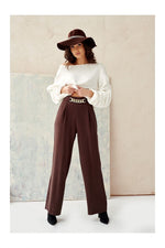 Wide-Leg Elegance – Roco Fashion Damebukse med Vide Ben fra MS StyleHaven, størrelse 38, med long, bukselengde long, kjolelengde midi, kjolestil wrap