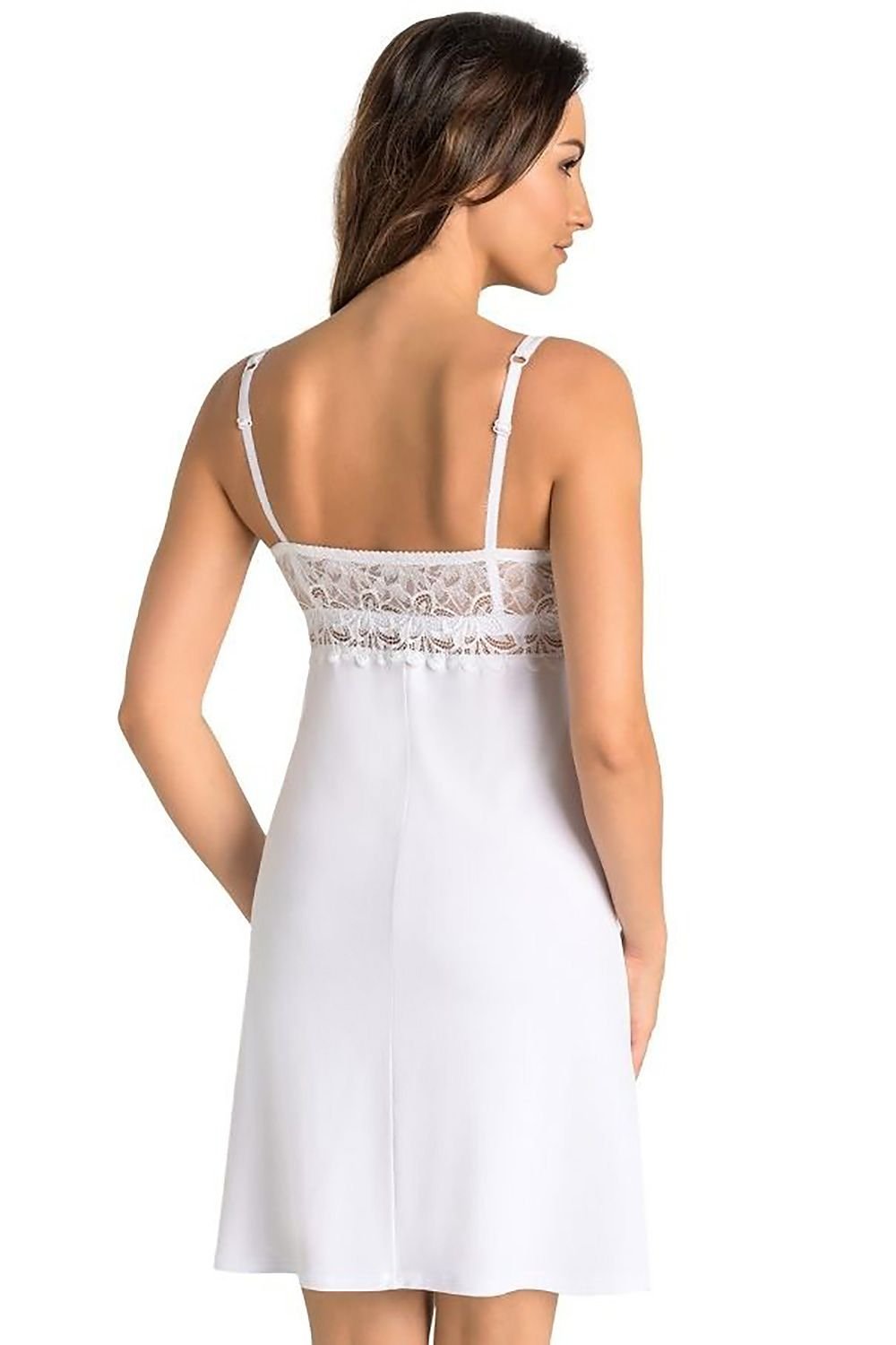 Komfortabelt nattshirt - Teyli til dame fra MS StyleHaven, laget av Elastan; Viskose, farge Svart, størrelse XL, med sleeveless ermer, perfekt til casual; dress