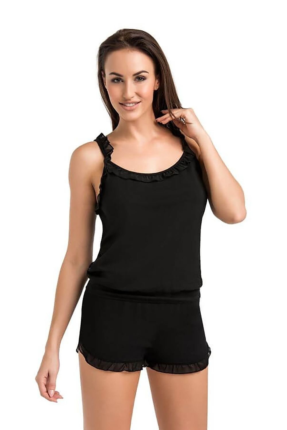 Nattkjole - Teyli til dame fra MS StyleHaven, laget av Elastan; Viskose, farge beige, størrelse S, med sleeveless ermer, perfekt til casual; dress
