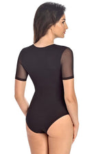 Teyli Shapewear Bodysuit – Sort til dame fra MS StyleHaven, laget av Elastan; Viskose, farge Rød, størrelse M, med long ermer, perfekt til casual; dress