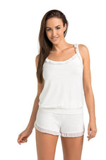 Nattkjole - Teyli til dame fra MS StyleHaven, laget av Elastan; Viskose, farge Grå, størrelse XL, med sleeveless ermer, perfekt til casual; dress
