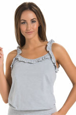 Nattkjole - Teyli til dame fra MS StyleHaven, laget av Elastan; Viskose, farge Grå, størrelse XS, med sleeveless ermer, babydoll; other; chemise-1 stil, perfekt til casual; dress