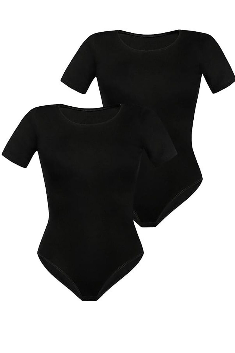 Klassisk bodysuit for kvinner – Teyli til dame fra MS StyleHaven, laget av Viskose; Elastan, farge Rød, størrelse S, med cap; short ermer, perfekt til casual; dress