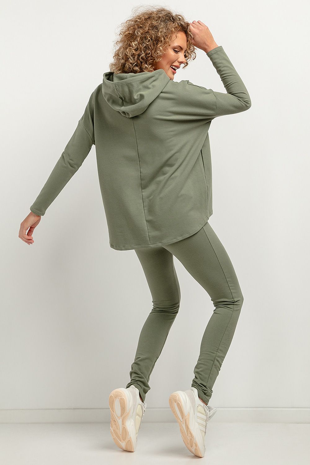 Lange leggings Tessita til dame fra MS StyleHaven; laget av Bomull; polyester; farge GrÃ¸nn; stÃ¸rrelse s; med 45720 ermer; perfekt til casual