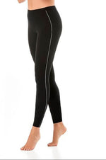 Lange Athletico Cotton Leggings - Teyli til dame fra MS StyleHaven, laget av Bomull; Elastan, farge beige, størrelse XS, med long ermer, bukselengde long, perfekt til casual; dress