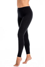 Teyli lange leggings i bomull til dame fra MS StyleHaven, laget av Bomull; Elastan, farge beige, størrelse XS, med long ermer, bukselengde long, perfekt til casual; dress