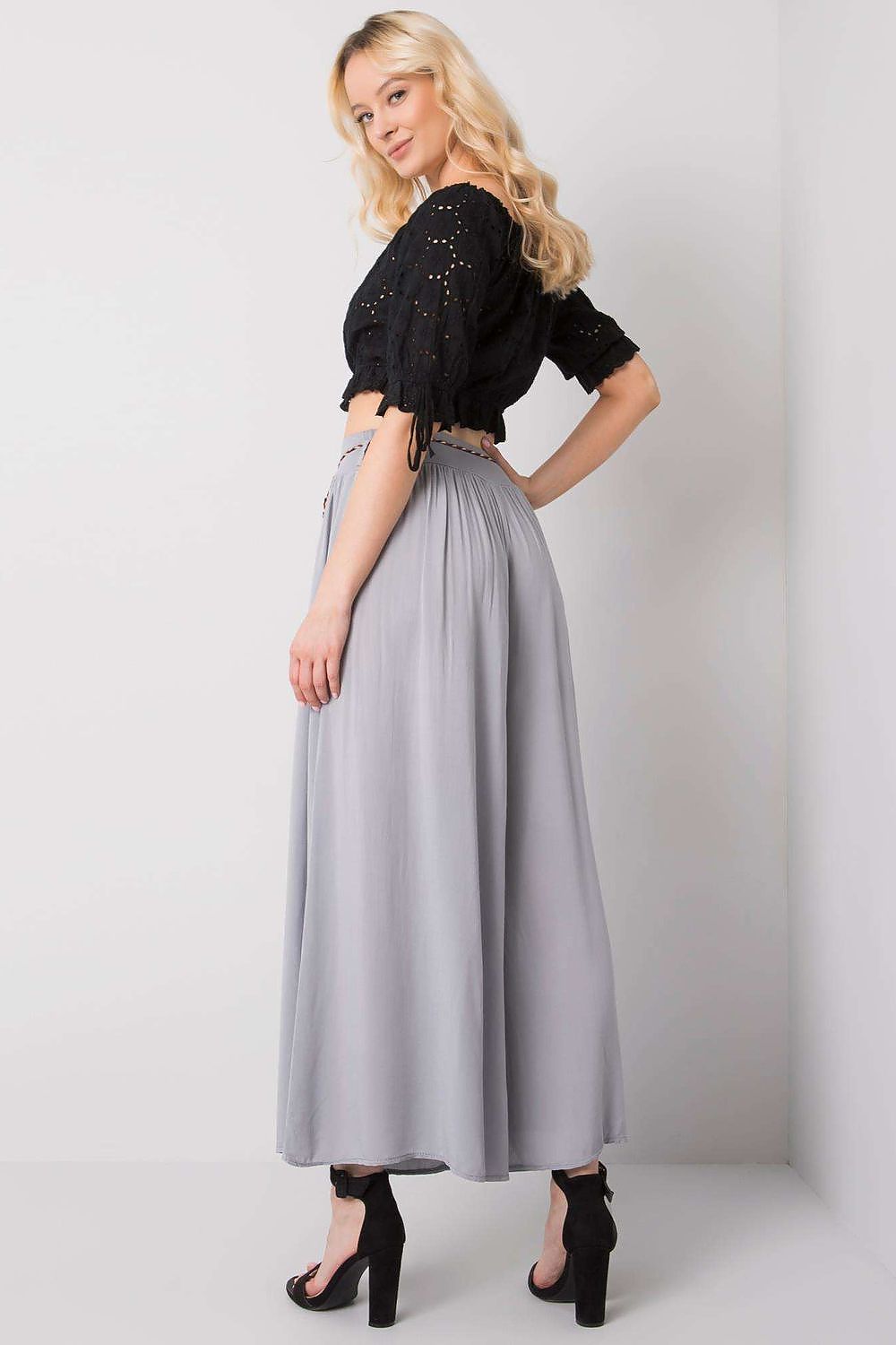 Damebukser Och Bella til dame fra MS StyleHaven, laget av Viskose, farge Grå, størrelse s, med strapless ermer