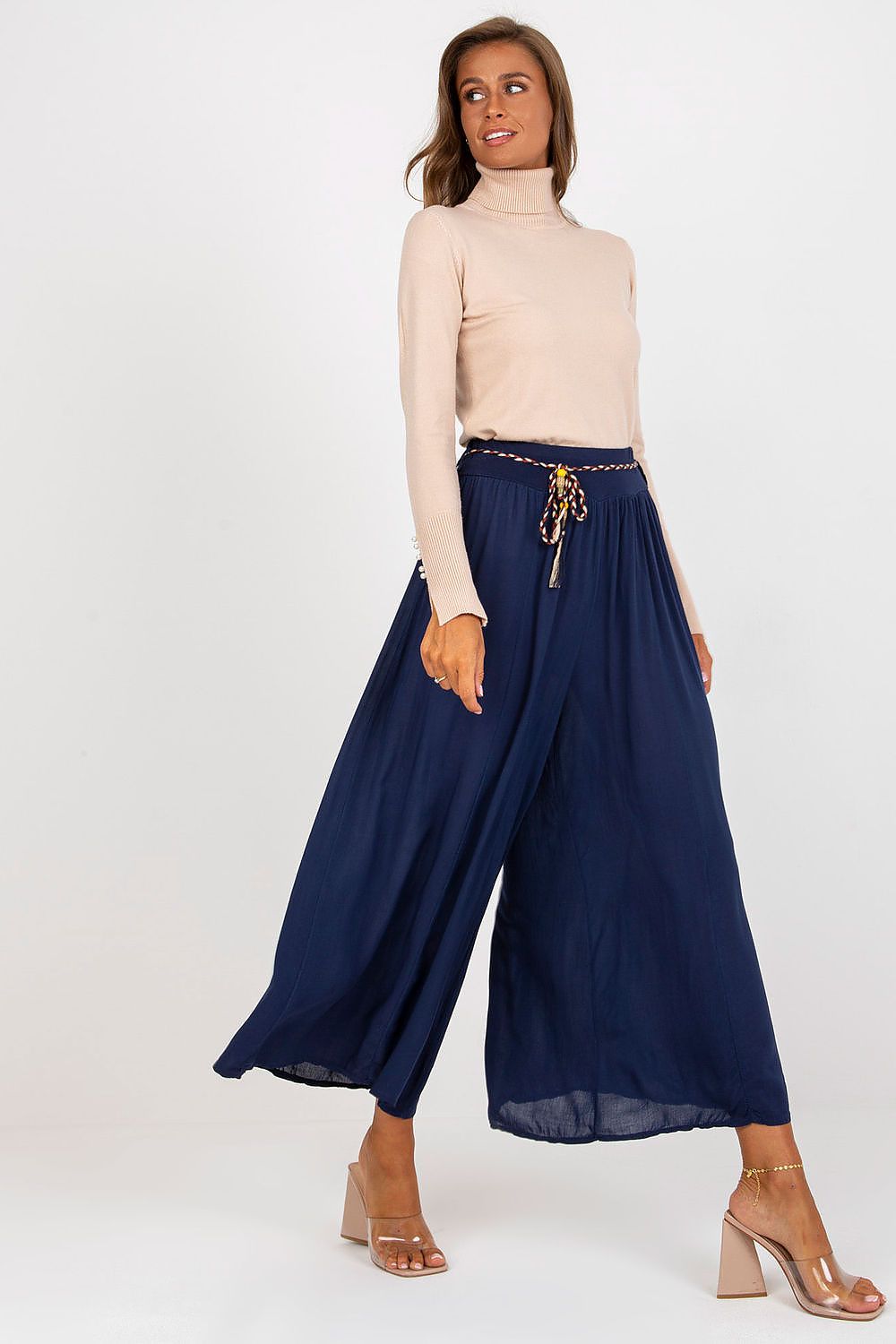 Damebukser Och Bella til dame fra MS StyleHaven, laget av Viskose, farge Marineblå, størrelse s, med strapless ermer