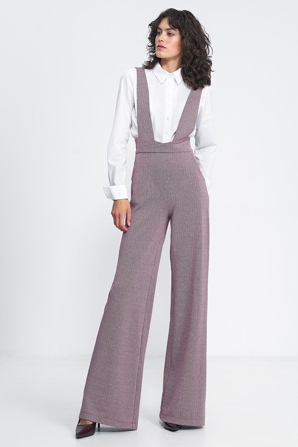 Jumpsuit Nife til dame fra MS StyleHaven, laget av polyester; Viskose, farge Rød, størrelse 36, med sleeveless ermer, perfekt til casual; dress