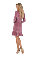 Dagkjole Moe til dame fra MS StyleHaven, laget av polyester, farge Grå, størrelse XL, med long ermer, perfekt til dress