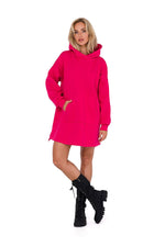 Strikket Dagkjole - Moe til dame fra MS StyleHaven, laget av polyester, farge Grønn, størrelse 2XL/3XL, med long ermer, perfekt til dress