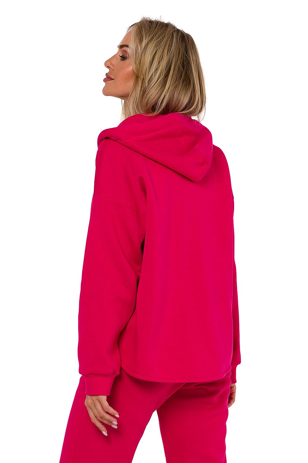 Strikket Genser - Moe til dame fra MS StyleHaven, laget av polyester, farge Rosa, størrelse 2XL/3XL, med long ermer, perfekt til dress