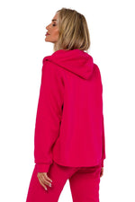 Strikket Genser - Moe til dame fra MS StyleHaven, laget av polyester, farge Rosa, størrelse 2XL/3XL, med long ermer, perfekt til dress