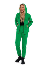 Treningsbukse - Moe til dame fra MS StyleHaven, laget av Bomull; polyester, farge Grønn, størrelse M, med long ermer, perfekt til dress