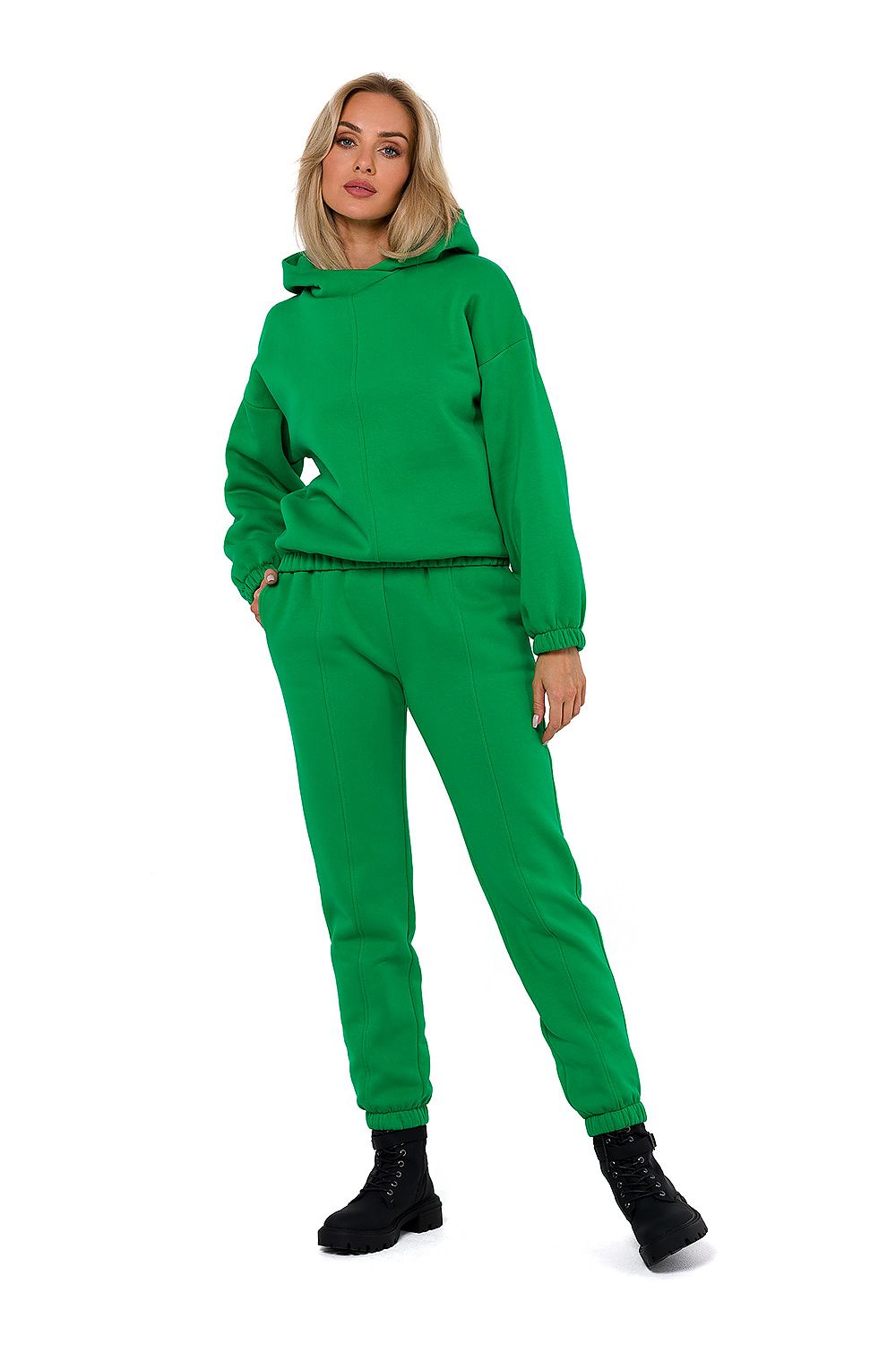 Genser Moe til dame fra MS StyleHaven, laget av polyester, farge Grønn, størrelse L/XL, med long ermer, perfekt til dress