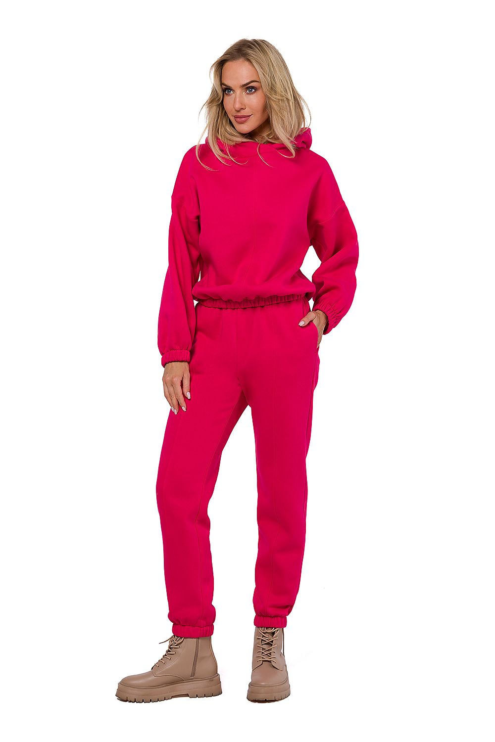 Genser Moe til dame fra MS StyleHaven, laget av polyester, farge Rosa, størrelse L/XL, med long ermer, perfekt til dress