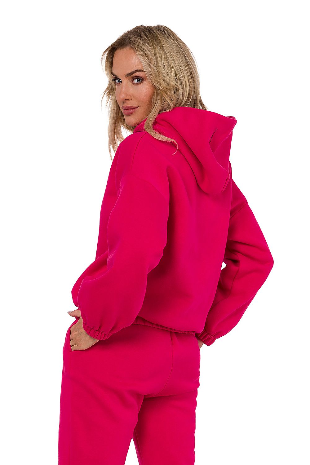 Genser Moe til dame fra MS StyleHaven, laget av polyester, farge Rosa, størrelse 2XL/3XL, med long ermer, perfekt til dress