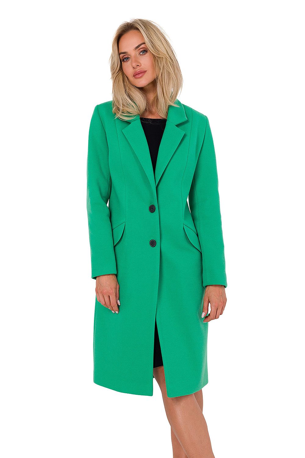 Dame Frakk - Moe til dame fra MS StyleHaven, laget av fleece; polyester, farge Grønn, størrelse s, med long ermer, perfekt til dress