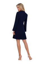 Krage  Dagkjole - Moe til dame fra MS StyleHaven, laget av Viskose; polyester, farge Grønn, størrelse XL, med long ermer, perfekt til dress
