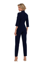 3/4-ermer Jumpsuit - Moe til dame fra MS StyleHaven, laget av polyester; Viskose, farge Grønn, størrelse M, med 45720 ermer, perfekt til dress