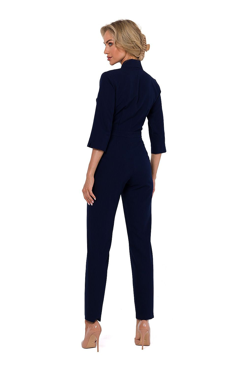 3/4-ermer Jumpsuit - Moe til dame fra MS StyleHaven, laget av polyester; Viskose, farge Grønn, størrelse M, med 45720 ermer, perfekt til dress