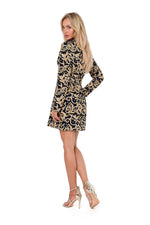 Dagkjole (jakke-kjole) - Moe til dame fra MS StyleHaven, laget av polyester, farge Brun, størrelse s, med long ermer, perfekt til dress