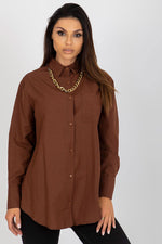 Klassisk Skjorte med Lange Ermer - FP til dame fra MS StyleHaven, størrelse s, med long, kjolelengde knee, kjolestil sweater