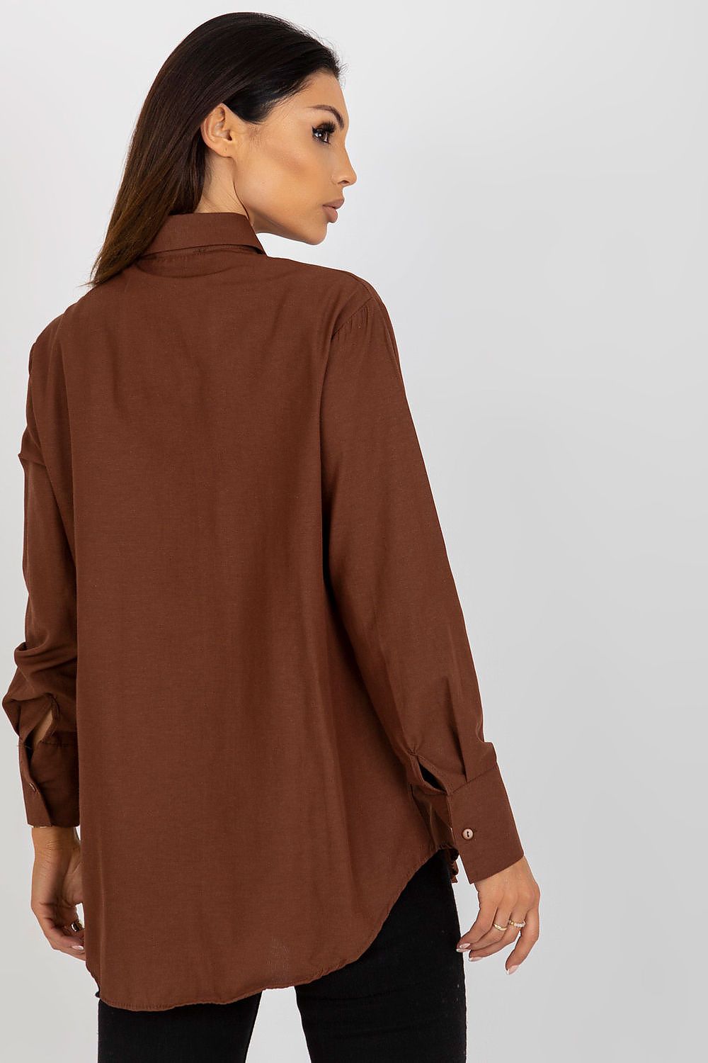 Klassisk Skjorte med Lange Ermer - FP til dame fra MS StyleHaven, størrelse L, med long, kjolelengde knee, kjolestil sweater