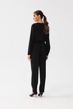Dress Stylove til dame fra MS StyleHaven, laget av polyester; Viskose, farge Fiolett, størrelse s, med long ermer, perfekt til dress