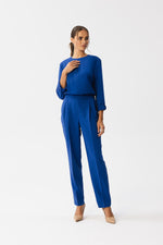 Dress Stylove til dame fra MS StyleHaven, laget av polyester; Viskose, farge Fiolett, størrelse M, med long ermer, perfekt til dress