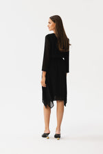 Cocktailkjole Stylove til dame fra MS StyleHaven, laget av polyester, farge Fiolett, størrelse s, med lang ermer, perfekt til dress