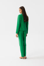 Jakke Stylove til dame fra MS StyleHaven, laget av polyester; Viskose; Elastan-1, farge Grønn, størrelse L, med long ermer, perfekt til dress