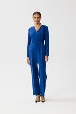 Dress Stylove til dame fra MS StyleHaven, laget av polyester; Viskose; Elastan-1, farge Fiolett, størrelse L, med sleeveless; long ermer, perfekt til dress