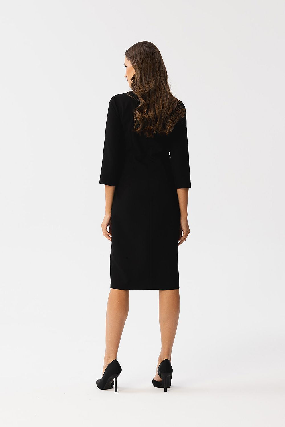 Dagkjole Stylove til dame fra MS StyleHaven, laget av polyester; Viskose; Elastan-1, farge Fiolett, størrelse s, med lang ermer, perfekt til dress