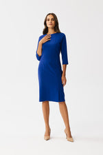 Dagkjole Stylove til dame fra MS StyleHaven, laget av polyester; Viskose; Elastan-1, farge Fiolett, størrelse M, med lang ermer, perfekt til dress