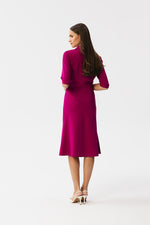 Dagkjole Stylove til dame fra MS StyleHaven, laget av polyester; Viskose; Elastan-1, farge Grønn, størrelse XL, med lang ermer, perfekt til dress