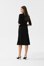 Dagkjole Stylove til dame fra MS StyleHaven, laget av polyester; Viskose; Elastan-1, farge Fiolett, størrelse s, med lang ermer, perfekt til dress