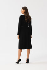Dagkjole Stylove til dame fra MS StyleHaven, laget av polyester; Viskose; Elastan-1, farge Fiolett, størrelse s, med long ermer, perfekt til dress